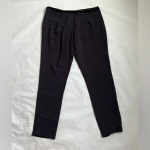 Imperial Italy Women's Tapered Legs Shift Drape Pants Trousers Dark Gray M NWOT